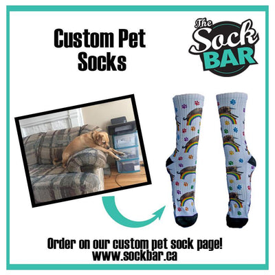 It's Here!  Our custom pet sock page is LIVE!