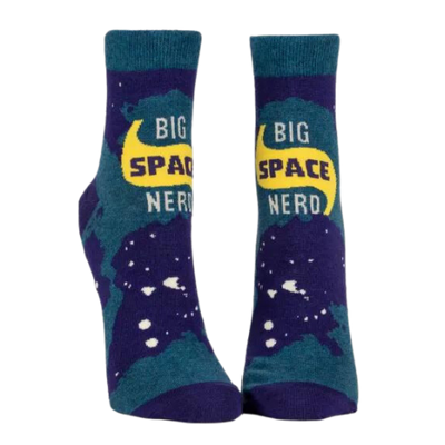 Ever just look up to the night sky and realize how teeny tiny we are and get the sudden and intense urge to go inside and Google what it all means? Women's shoe size 5-10. 55% nylon; 44% combed cotton; 1% spandex.