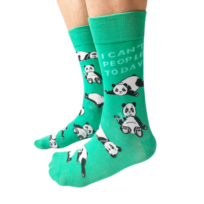Cozy and stylish Passive Panda Socks in a soft, eco-friendly fabric, perfect for relaxation and comfort. Featuring a playful panda design, these socks offer warmth and comfort for all-day wear.