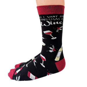 All I want for Christmas is Wine - Sock Bar