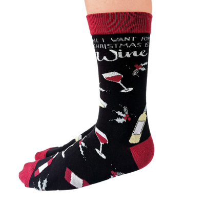 All I want for Christmas is Wine - Sock Bar