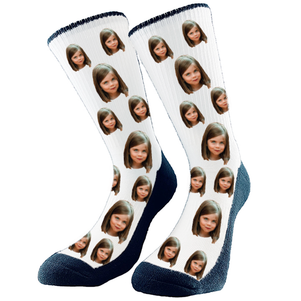 Custom Socks with Face All over Pattern. Gift Idea or Keep for Yourself. Pet socks, dog socks, cat socks, birthday socks, Christmas Gifts, Valentine`s Day