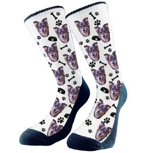Get custom socks with your very own fur babies face on them! They make the perfect gift Excellent for any holiday, birthday, or anniversary! Every pair is made to order in Alberta, Canada.   Valentine's Day, Mother's Day, Birthday's and Anniversaries really make these custom socks the perfect gift.
