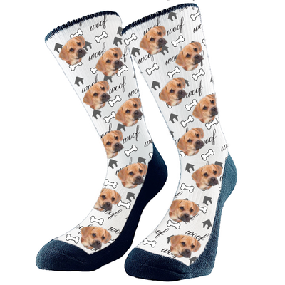 Dog sales face socks