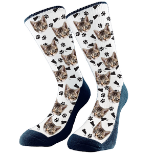 Get custom socks with your very own fur babies face on them! They make the perfect gift Excellent for any holiday, birthday, or anniversary! Every pair is made to order in Alberta, Canada. 