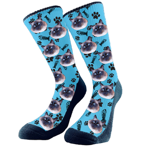 Get custom socks with your very own fur babies face on them! They make the perfect gift Excellent for any holiday, birthday, or anniversary! Every pair is made to order in Alberta, Canada. 